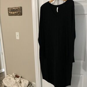 NWOT STYLUS XXL soft black sweater dress